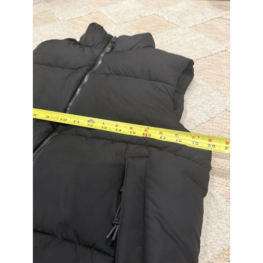 Aeropostale Black Quilted Heavyweight Puffer Vest Full Zip Size Small - Picture 6 of 13